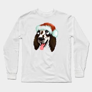 Cute English Springer Spaniel Drawing Long Sleeve T-Shirt